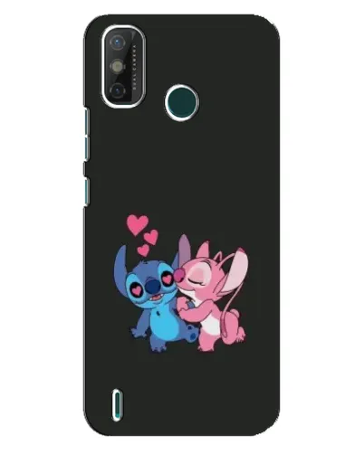 Чехол для TECNO Spark GO (2021) с картинкой «Анжел целует Стича»
