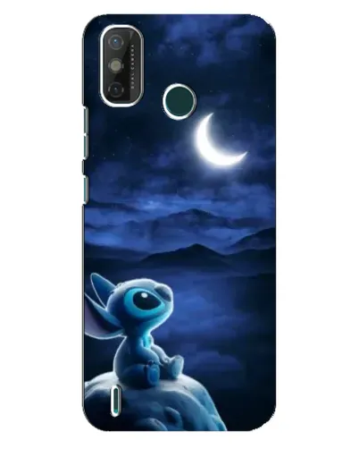 Чехол для TECNO Spark GO (2021) с картинкой «Лунная ночь Стича»