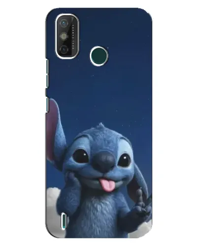 Чехол для TECNO Spark GO (2021) с картинкой «Стич в облаках»