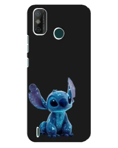 Чехол для TECNO Spark GO (2021) с картинкой «Стич на черном»
