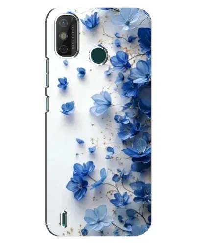 Чехол для TECNO Spark GO (2021) с картинкой «Голубой цветочный каскад» Чехол для TECNO Spark GO (2021) с картинкой «Голубой цветочный каскад»