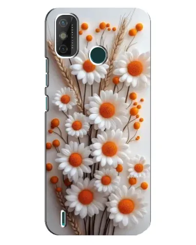 Чехол для TECNO Spark GO (2021) с картинкой «Белые сухоцветы» Чехол для TECNO Spark GO (2021) с картинкой «Белые сухоцветы»