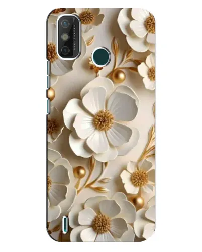Чехол для TECNO Spark GO (2021) с картинкой «Белие бумажние цвети» Чехол для TECNO Spark GO (2021) с картинкой «Белие бумажние цвети»