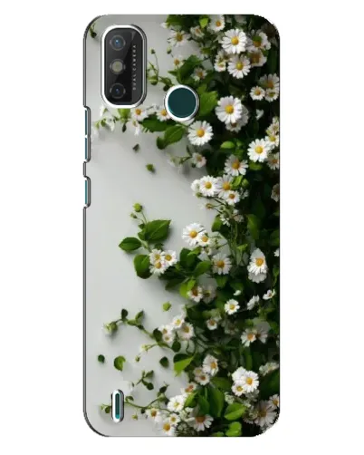 Чехол для TECNO Spark GO (2021) с картинкой «Ветка мелких белых цветов» Чехол для TECNO Spark GO (2021) с картинкой «Ветка мелких белых цветов»