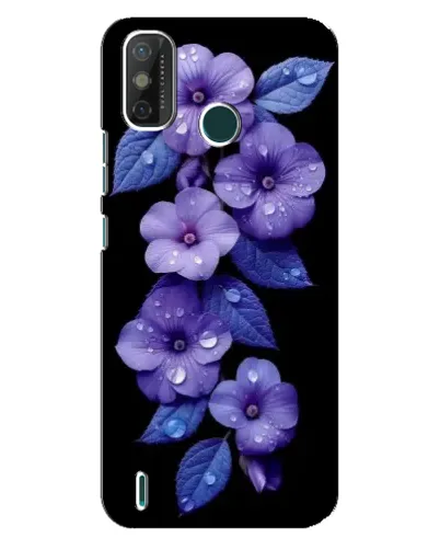 Чехол для TECNO Spark GO (2021) с картинкой «Фиолетовые цветы с росою» Чехол для TECNO Spark GO (2021) с картинкой «Фиолетовые цветы с росою»