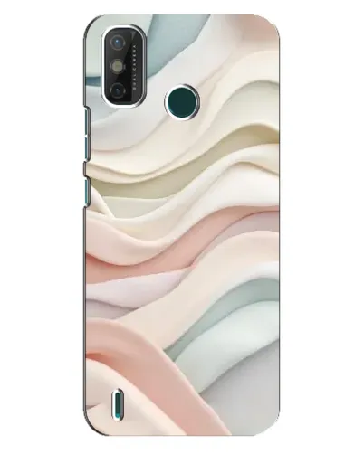 Чехол для TECNO Spark GO (2021) с картинкой «Пастельные нежные волны»
