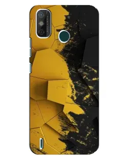 Чехол для TECNO Spark GO (2021) с картинкой «Золотые осколки геометрии»
