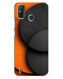 Чехол для TECNO Spark GO (2021) с картинкой «Геометрия оранжевых кругов»