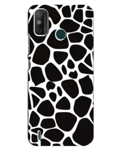 Чехол для TECNO Spark GO (2021) с картинкой «Черно-белый жираф»