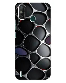 Чехол для TECNO Spark GO (2021) с картинкой «Объемная темная решетка»