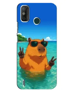 Чехол для TECNO Spark GO (2021) с картинкой «Морская капибара»