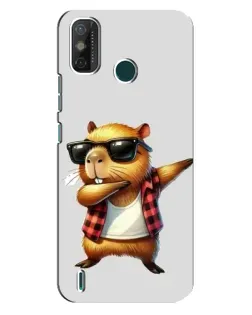 Чехол для TECNO Spark GO (2021) с картинкой «Капибара рэпер даб»