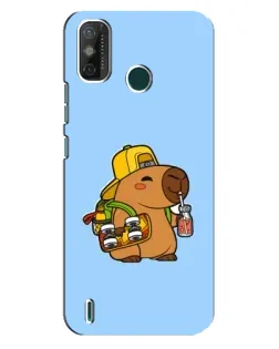 Чехол для TECNO Spark GO (2021) с картинкой «Капибара на скейте»