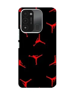 Чохол для TECNO Spark GO (2022) з картинкою «Jordan Red Pattern»