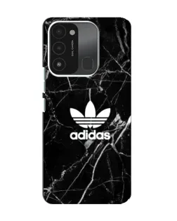 Чехол для TECNO Spark GO (2022) с картинкой «Белый мрамор Adidas»