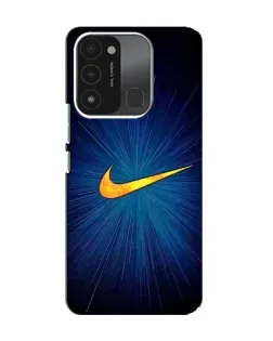 Чехол для TECNO Spark GO (2022) с картинкой «Синий пульс Nike»