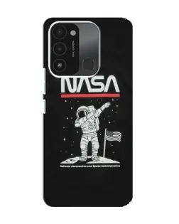 Чохол для TECNO Spark GO (2022) з картинкою «NASA — крокуємо по Місяцю»