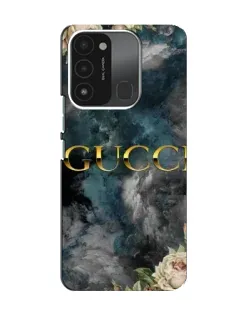 Чехол для TECNO Spark GO (2022) с картинкой «Абстрактные цветы Gucci»