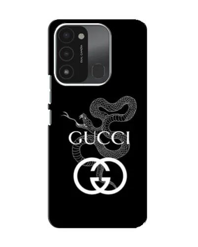 Чехол для TECNO Spark GO (2022) с картинкой «Gucci — серебряная змея»