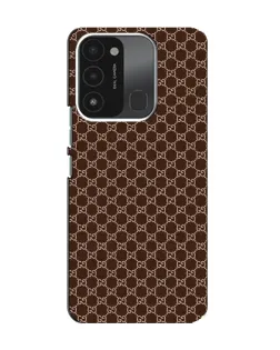 Чехол для TECNO Spark GO (2022) с картинкой «Gucci — шоколадная сетка»