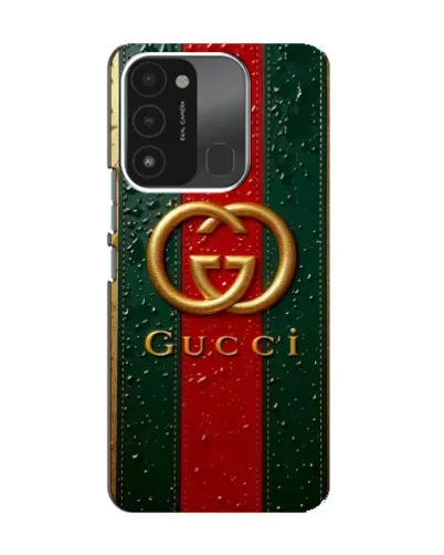 Чехол для TECNO Spark GO (2022) с картинкой «Gucci — фирменная полоса и золото» Чехол для TECNO Spark GO (2022) с картинкой «Gucci — фирменная полоса и золото»