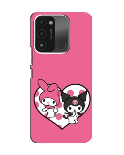 Чохол для TECNO Spark GO (2022) з картинкою «Kuromi та My Melody»