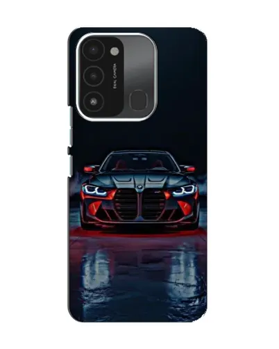 Чехол для TECNO Spark GO (2022) с картинкой «BMW на мокрой дороге»