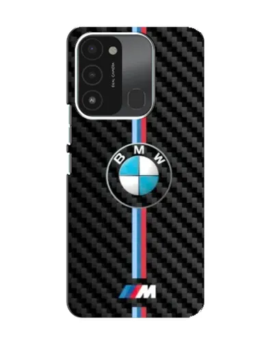 Чехол для TECNO Spark GO (2022) с картинкой «Эмблема BMW и карбон»