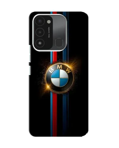 Чехол для TECNO Spark GO (2022) с картинкой «BMW M-Power неон»