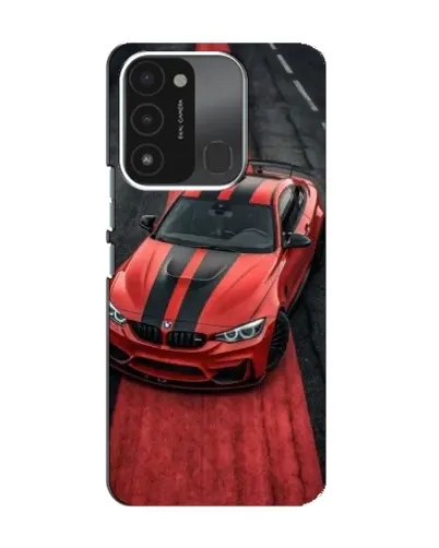 Чехол для TECNO Spark GO (2022) с картинкой «BMW на красной дорожке»