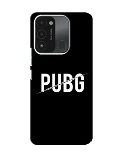 Чехол для TECNO Spark GO (2022) с картинкой «PUBG — белый логотип»