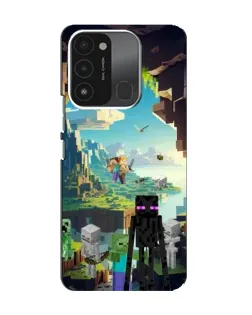 Чохол для TECNO Spark GO (2022) з картинкою «Ендермен у лісі»