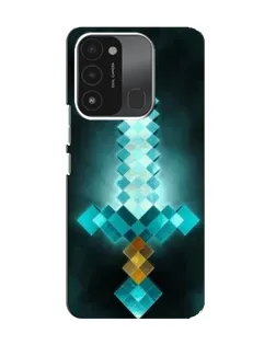 Чохол для TECNO Spark GO (2022) з картинкою «Алмазний меч неон»