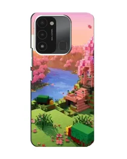 Чохол для TECNO Spark GO (2022) з картинкою «Рожеве дерево Minecraft»