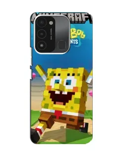 Чохол для TECNO Spark GO (2022) з картинкою «Губка Боб Minecraft»