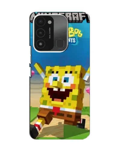 Чехол для TECNO Spark GO (2022) с картинкой «Губка Боб Minecraft» Чехол для TECNO Spark GO (2022) с картинкой «Губка Боб Minecraft»