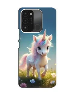 Чехол для TECNO Spark GO (2022) с картинкой «Единорог на поляне»