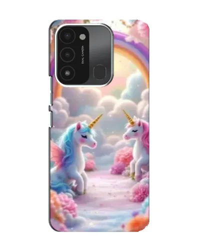 Чехол для TECNO Spark GO (2022) с картинкой «Радуга и единороги» Чехол для TECNO Spark GO (2022) с картинкой «Радуга и единороги»