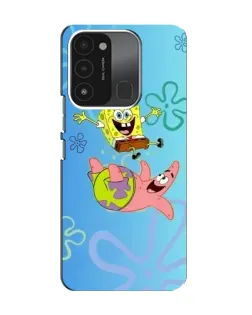Чехол для TECNO Spark GO (2022) с картинкой «Спанч Боб и Патрик»