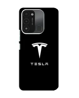 Чехол для TECNO Spark GO (2022) с картинкой «Tesla White Logo» Чехол для TECNO Spark GO (2022) с картинкой «Tesla White Logo»