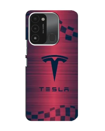 Чехол для TECNO Spark GO (2022) с картинкой «Тесла красный карбон» Чехол для TECNO Spark GO (2022) с картинкой «Тесла красный карбон»