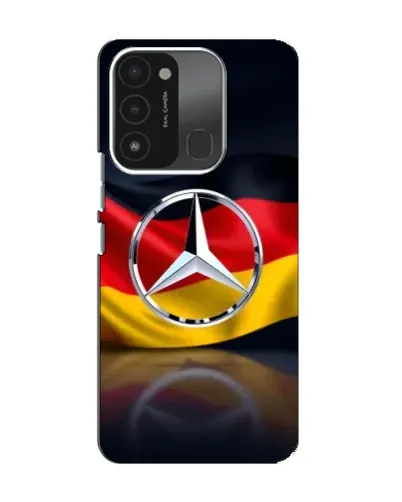 Чехол для TECNO Spark GO (2022) с картинкой «Mercedes — флаг Германии»