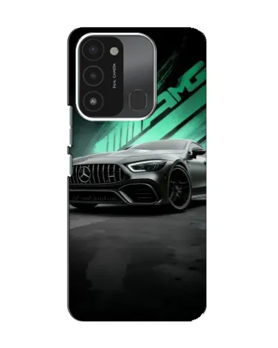 Чехол для TECNO Spark GO (2022) с картинкой «Темный Mercedes AMG»