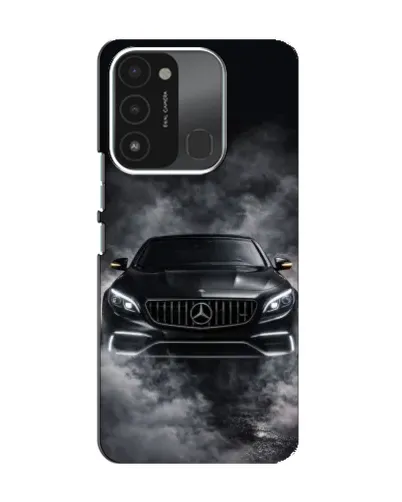 Чехол для TECNO Spark GO (2022) с картинкой «Mercedes в дыму»
