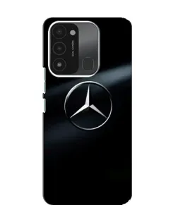 Чехол для TECNO Spark GO (2022) с картинкой «Mercedes на металле»