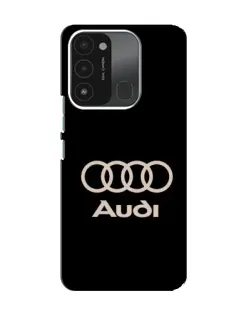 Чохол для TECNO Spark GO (2022) з картинкою «Audi — золотий логотип»