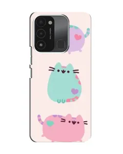 Чехол для TECNO Spark GO (2022) с картинкой «Pusheen трио»