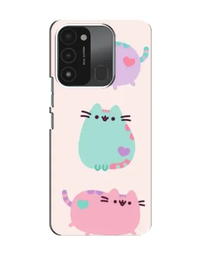 Чехол для TECNO Spark GO (2022) с картинкой «Pusheen трио»