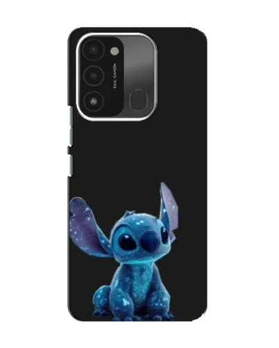 Чехол для TECNO Spark GO (2022) с картинкой «Стич на черном» Чехол для TECNO Spark GO (2022) с картинкой «Стич на черном»