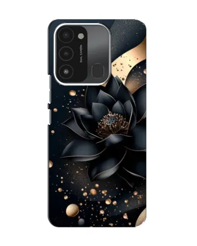 Чехол для TECNO Spark GO (2022) с картинкой «Черный лотос» Чехол для TECNO Spark GO (2022) с картинкой «Черный лотос»
